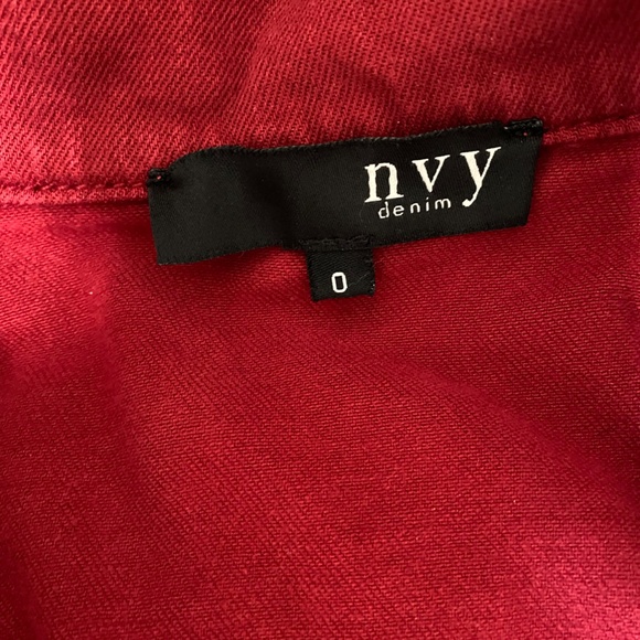 Sexy Red Denim Jumpsuit from Paris - Picture 6 of 9